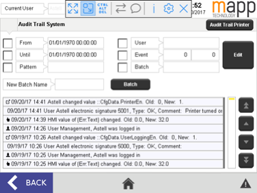 Astell Touchscreen for EDS